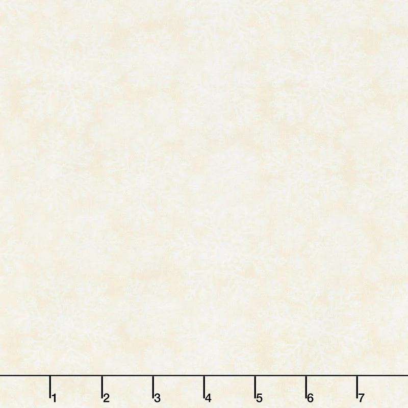A Poinsettia Winter - Snowflakes Cream Yardage