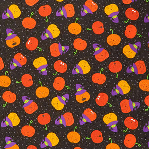 A Spooky Good Time - Pumpkin Roll Midnight Yardage