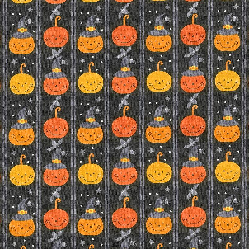 A Spooky Good Time - Pumpkin Line Midnight Yardage