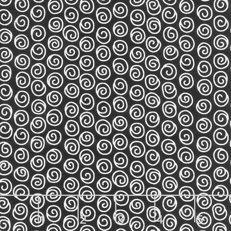 A Spooky Good Time - Swirls Midnight Yardage