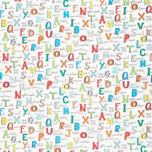 A to Zoo - Animal Names Ivory Yardage