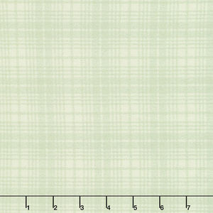 A Wooly Garden - Wool Plaid Light Green Yardage