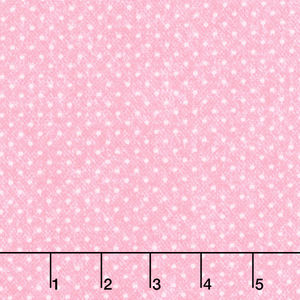 A Wooly Garden - Wooly Dots Pink Yardage