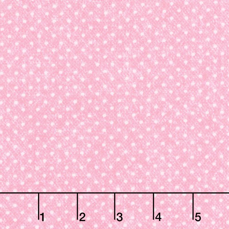 A Wooly Garden - Wooly Dots Pink Yardage
