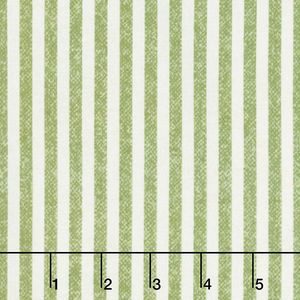 A Wooly Garden - Wooly Stripe Sage Yardage