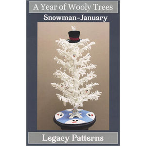 A Year of Wooly Trees Pattern - January Snowman