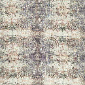 Abandoned 2 - Muted Medallions Indigo Digitally Printed Yardage