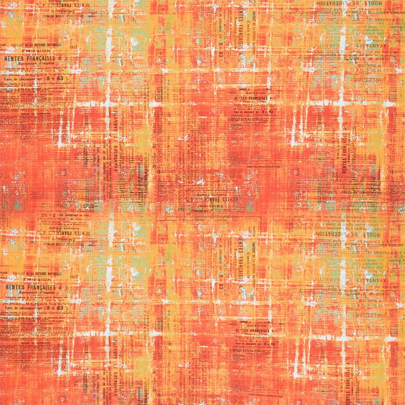 Abandoned 2 - Scraped Layers Sienna Digitally Printed Yardage
