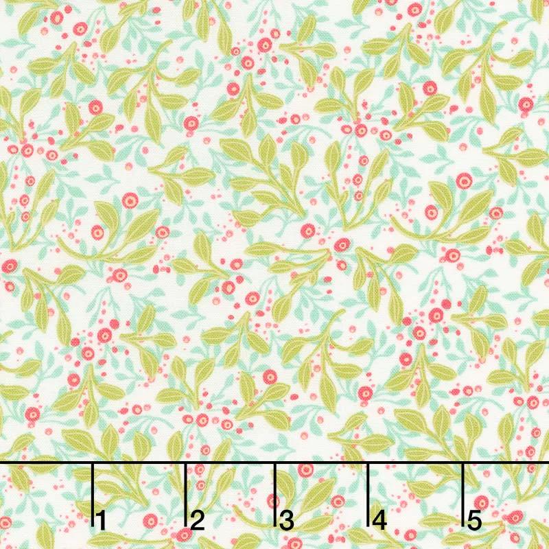 Abby Rose - Tin Leaves Cream Yardage