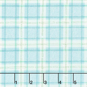 Abby Rose - Plaid with Ease Seafoam Yardage