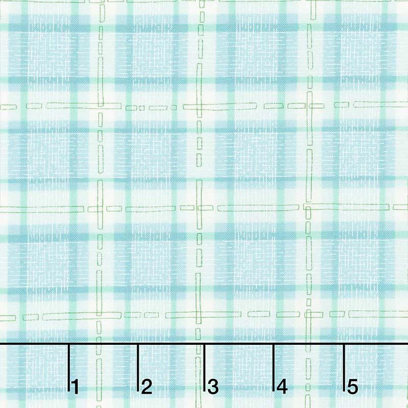 Abby Rose - Plaid with Ease Seafoam Yardage