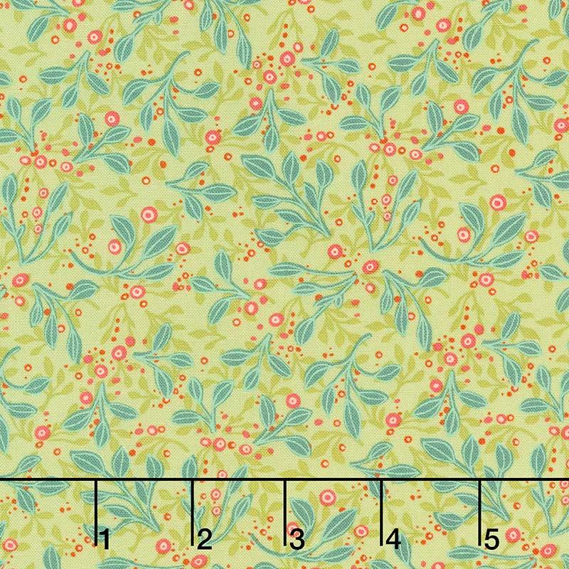 Abby Rose - Tin Leaves Greenery Yardage