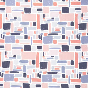 Abstract Collage - Packed Rectangles Mute Yardage