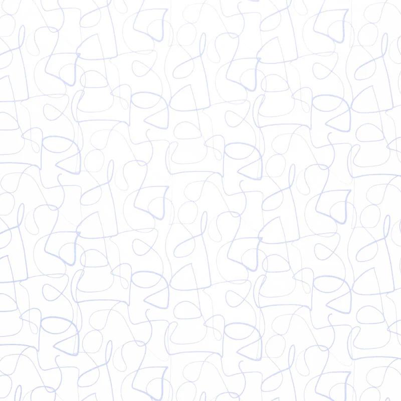 Abstract Collage - Squiggly Lines Lavender Yardage