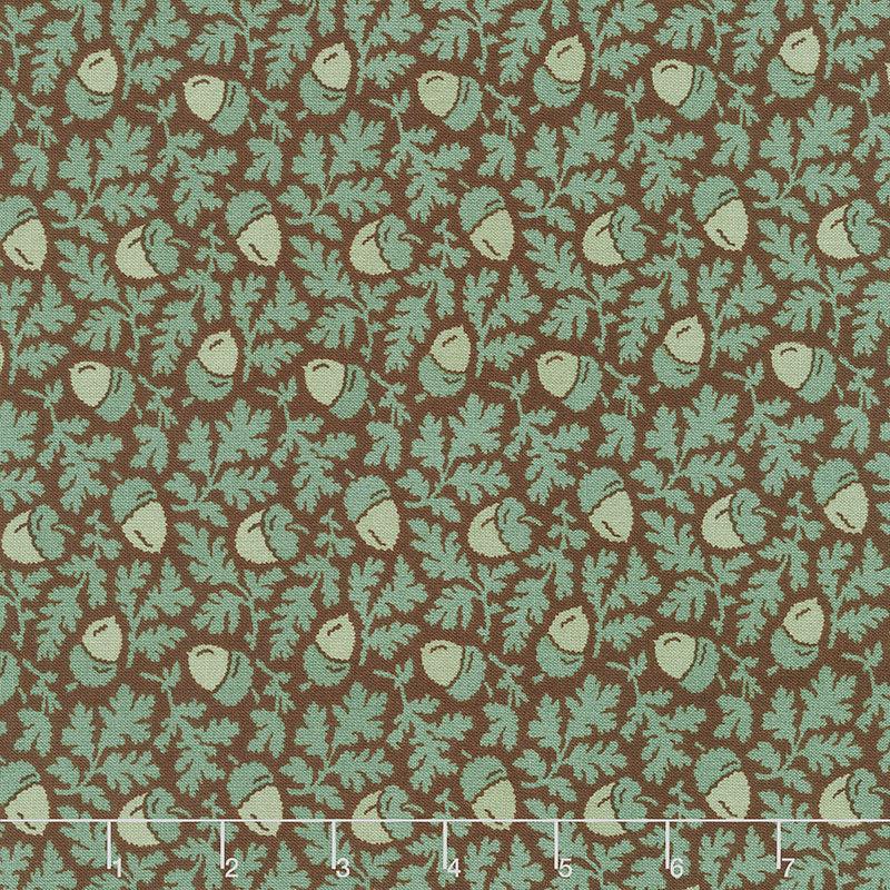 Acorn Harvest - Acorns Teal Yardage