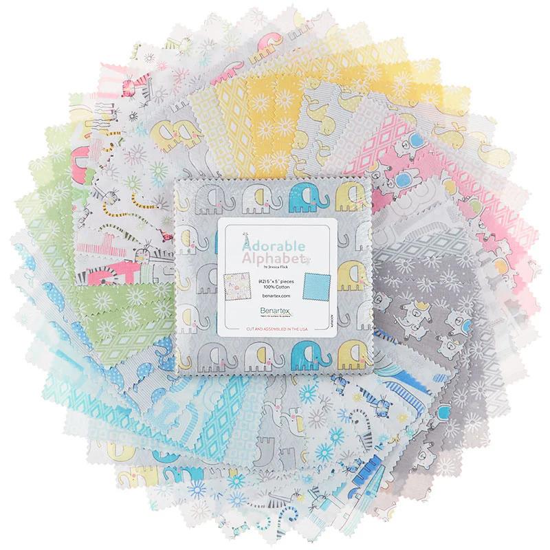 Adorable Alphabet Favorites 5" Squares