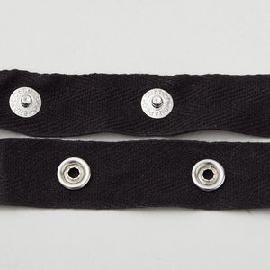 1+1/2" Spaced 15 Line Snap Tape 3/4" - Black