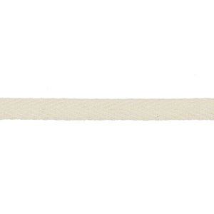 1/4" Cotton Twill Tape - Ivory