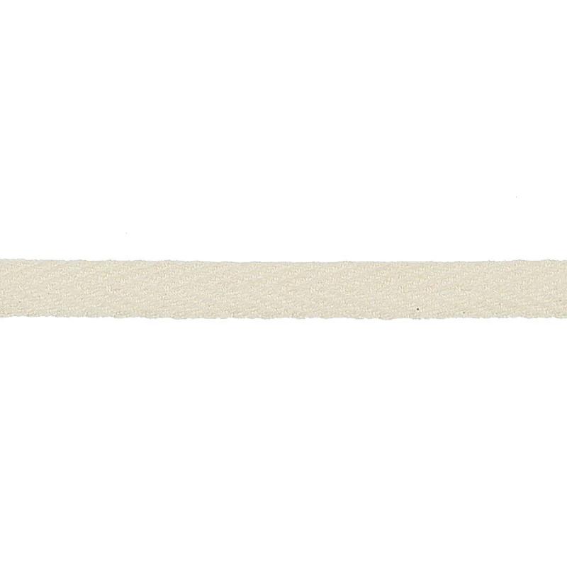 1/4" Cotton Twill Tape - Ivory