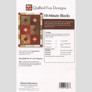 10 Minute Blocks Quilt Pattern