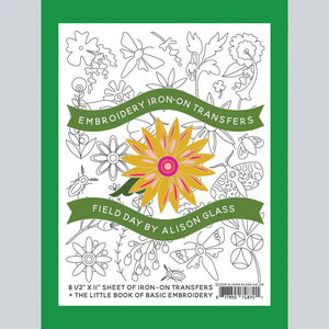 Alison Glass Embroidery Iron-On Transfers Field Day Pattern