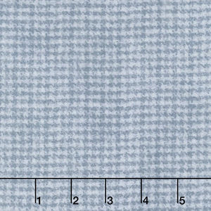 Woolies Flannel - Houndstooth Light Blue Yardage