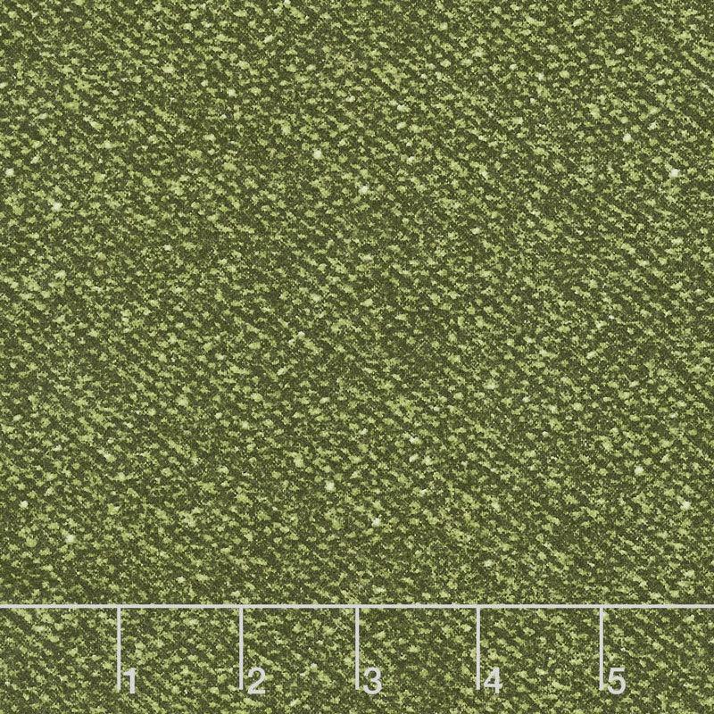 Woolies Flannel - Nubby Tweed Green Yardage