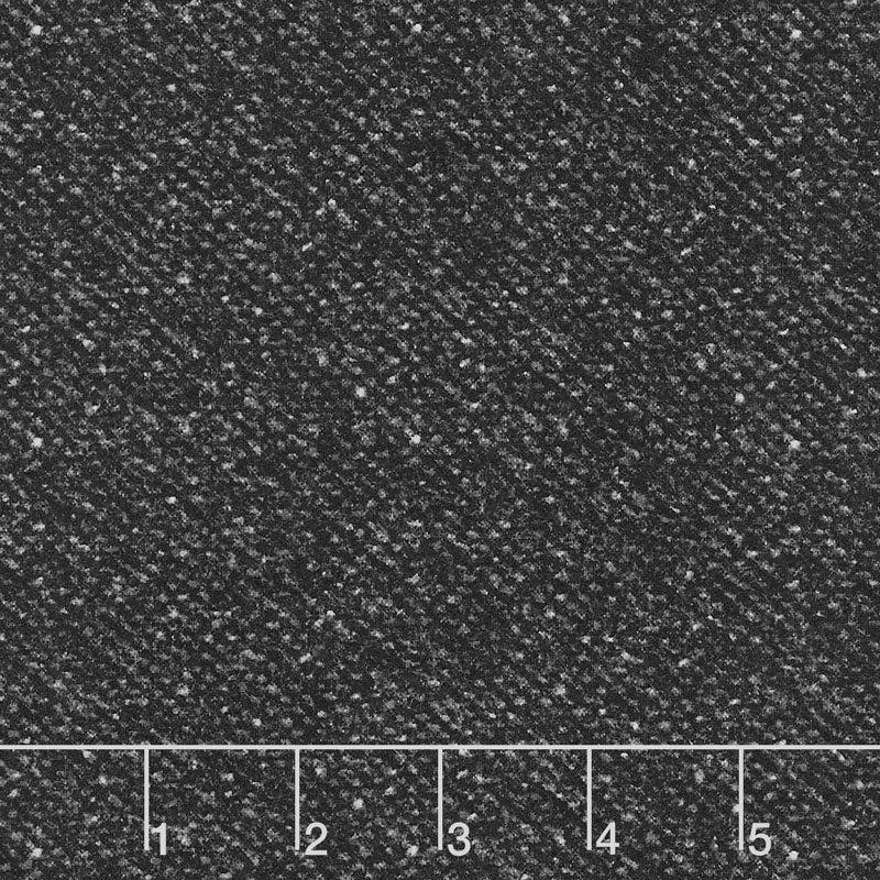 Woolies Flannel - Nubby Tweed Salt & Pepper Yardage