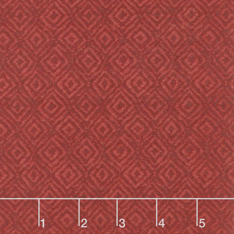 Woolies Heritage Flannel - On Point Red Yardage