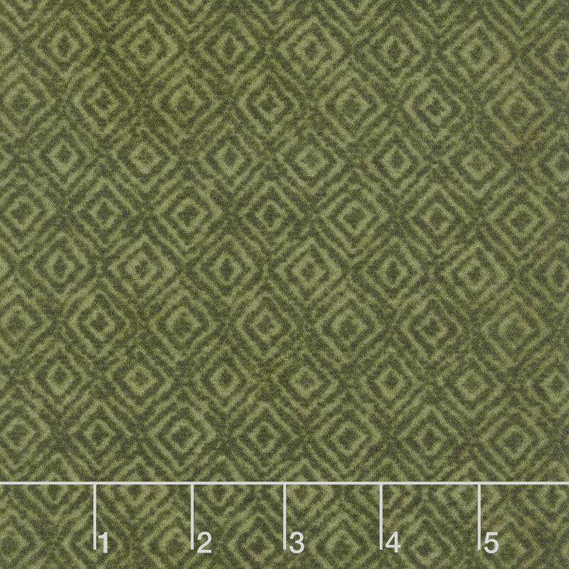 Woolies Heritage Flannel - On Point Green Yardage