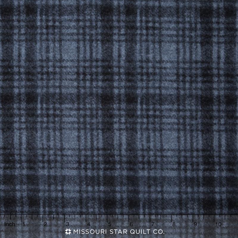 Woolies II Flannel - Windowpane Dark Navy Yardage