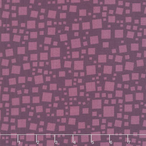 Xanadu - Tonal Squares Dark Wine Yardage