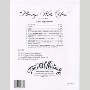 Always With You Wall Hanging Pattern