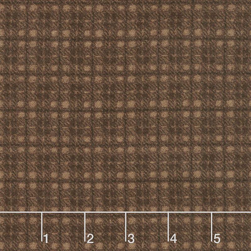 Woolies Flannel - Plaid Brown Yardage