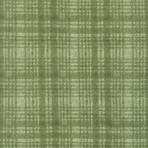 Woolies Flannel - Windowpane Green Yardage
