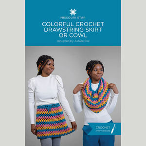 Colorful Crochet Skirt/Cowl - L/1X/2X/3X/4X - Dream Color Crochet Kit