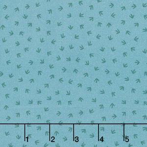D Is For Dinosaur - Paw Prints Orion Digitally Printed Yardage