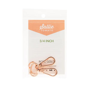 Sallie Tomato 3/4" Swivel Hooks - Set of Two Rose Gold