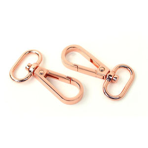 Sallie Tomato 3/4" Swivel Hooks - Set of Two Rose Gold