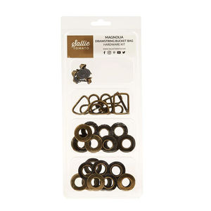 Sallie Tomato Magnolia Drawstring Bucket Bag Hardware Kit - Antique