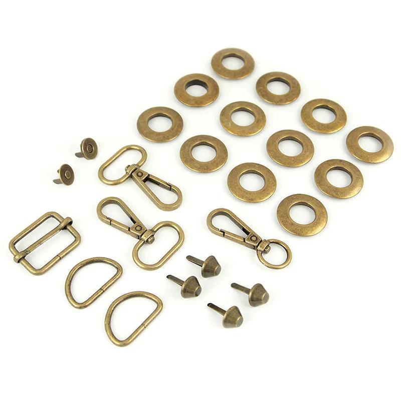 Sallie Tomato Magnolia Drawstring Bucket Bag Hardware Kit - Antique