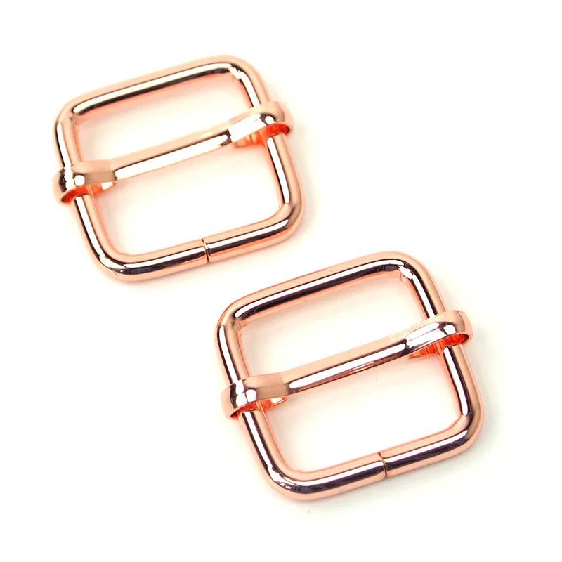 Sallie Tomato 3/4" Slider Buckles - Set of Two Rose Gold