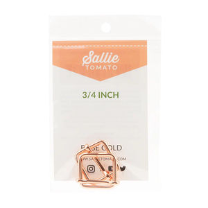 Sallie Tomato 3/4" Slider Buckles - Set of Two Rose Gold