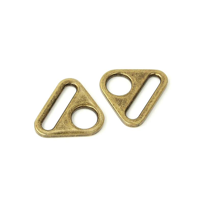 Sallie Tomato 1" Triangle Rings - Set of Two Antique