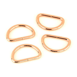 Sallie Tomato 1" D-Rings - Set of Four Rose Gold