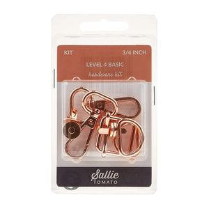 Sallie Tomato Level 4 Basic Hardware Kit - 3/4" Rose Gold