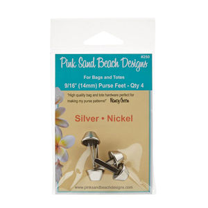 Purse Feet - 9/16" Silver Nickel