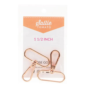 Sallie Tomato 1 1/2" Swivel Hooks - Set of Two Rose Gold