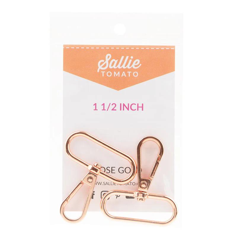 Sallie Tomato 1 1/2" Swivel Hooks - Set of Two Rose Gold