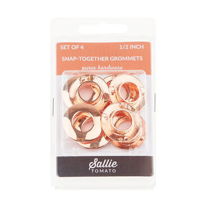 Sallie Tomato Double Faced Snap Together 1/2" Grommets - Rose Gold